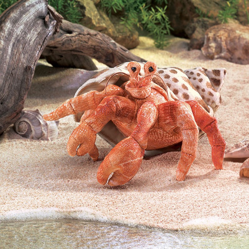 Folkmanis Hermit Crab Hand Puppet Folkmanis Hermit Crab Hand Puppet - Produktbild 3
