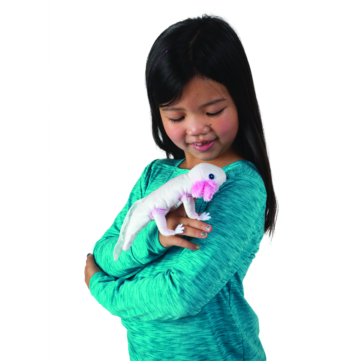 Folkmanis Large Axolotl, White Finger Puppet Folkmanis Large Axolotl, White Finger Puppet - Produktbild 6