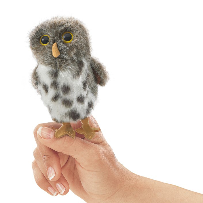 Folkmanis Mini Spotted Owl Finger Puppet Folkmanis Mini Spotted Owl Finger Puppet