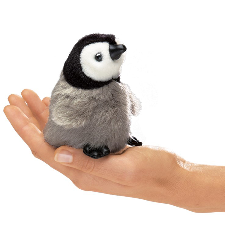 Folkmanis Mini Baby Emperor Penguin Finger Puppet Folkmanis Mini Baby Emperor Penguin Finger Puppet