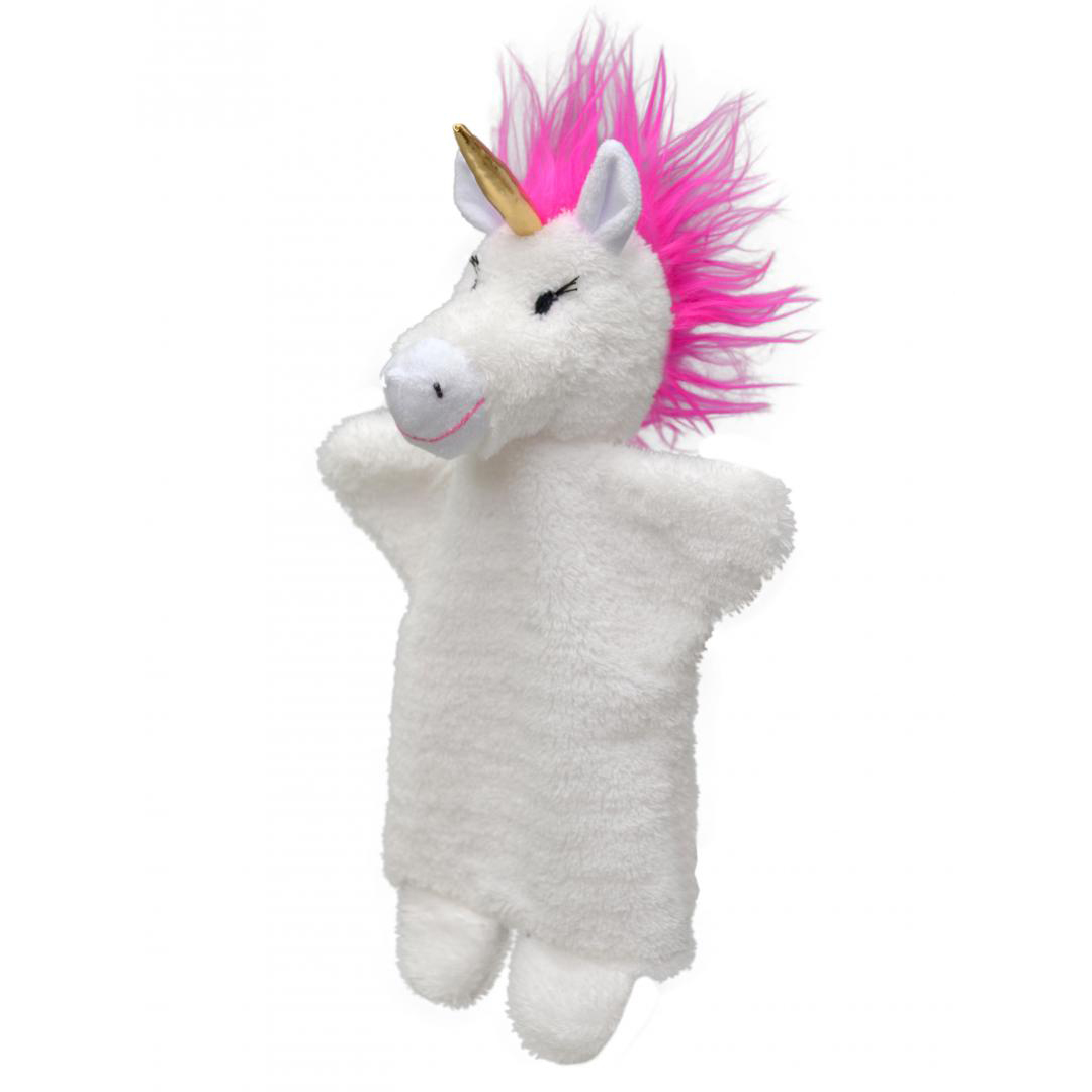 Hand puppet unicorn - Czech handicraft