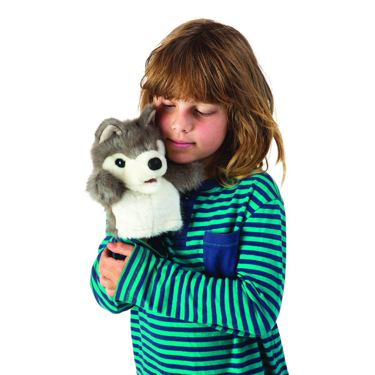 Folkmanis Little Wolf Hand Puppet (Small Stage Puppet) Folkmanis Little Wolf Hand Puppet (Small Stage Puppet) - Produktbild 4