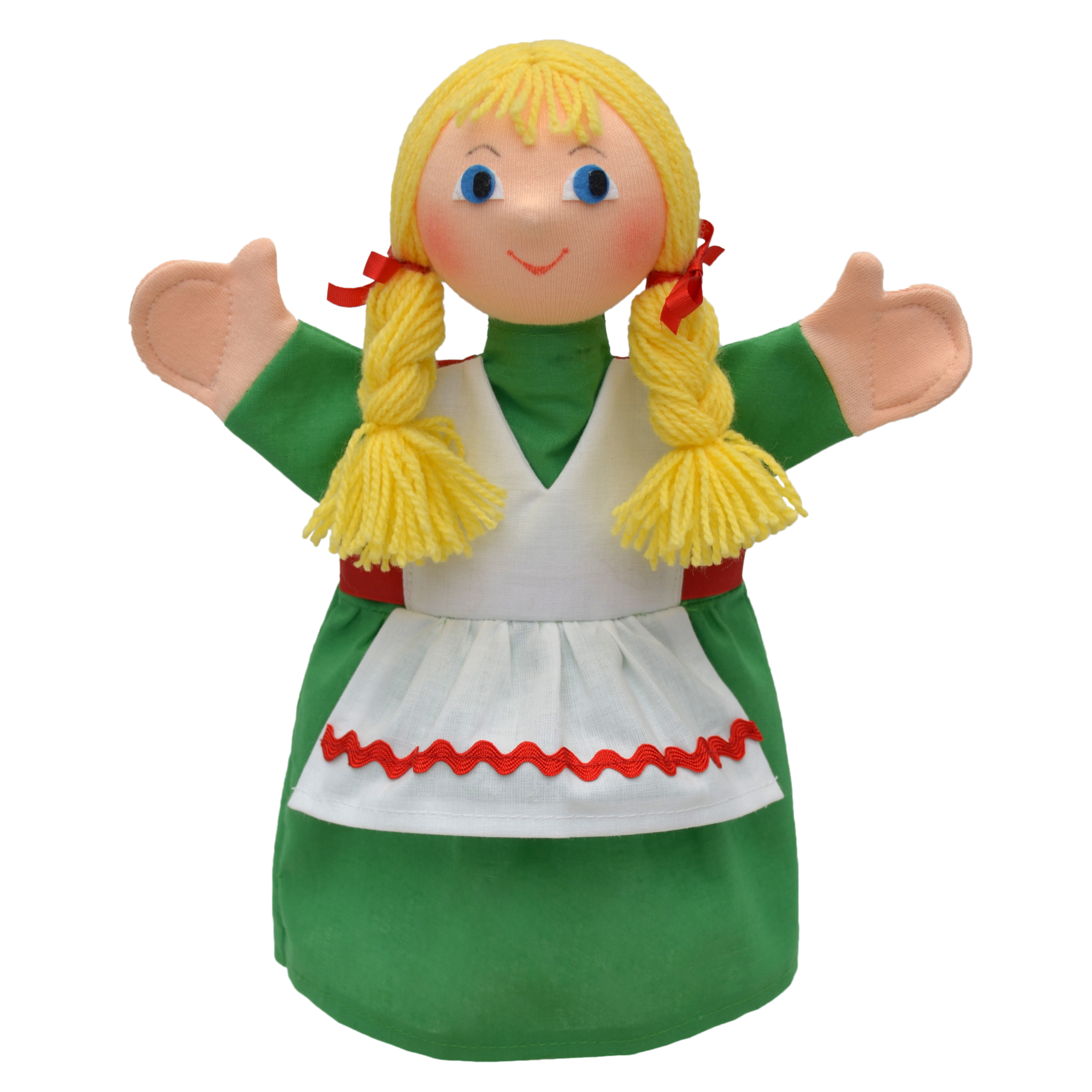 Punch and Judy Hand Puppet Gretel (blonde) - munabo Punch and Judy Gretel (blonde) Hand Puppet for Puppet Theatre | munabo