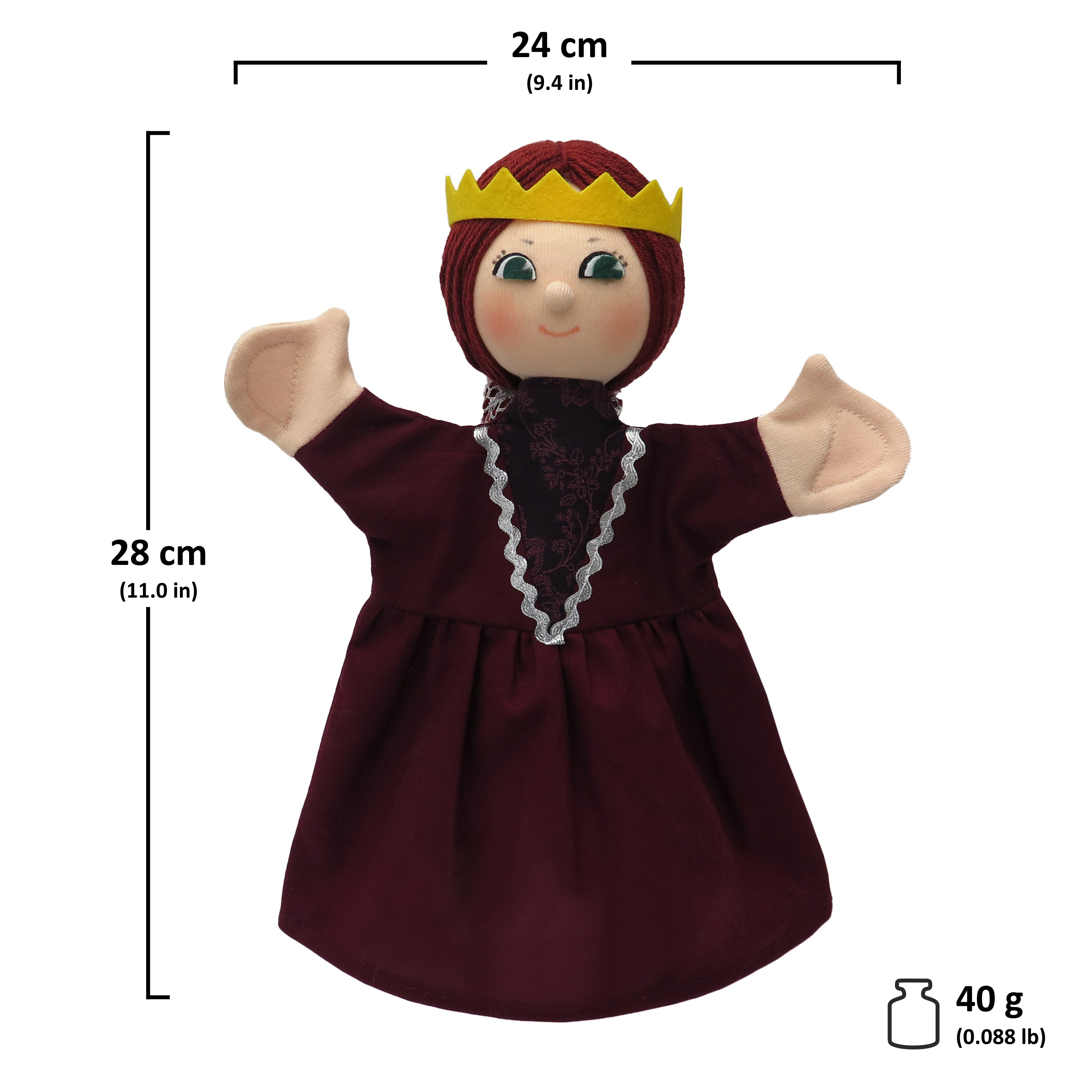 Kasperlepuppe Königin Isabel - munabo Handpuppe - Produktbild 2