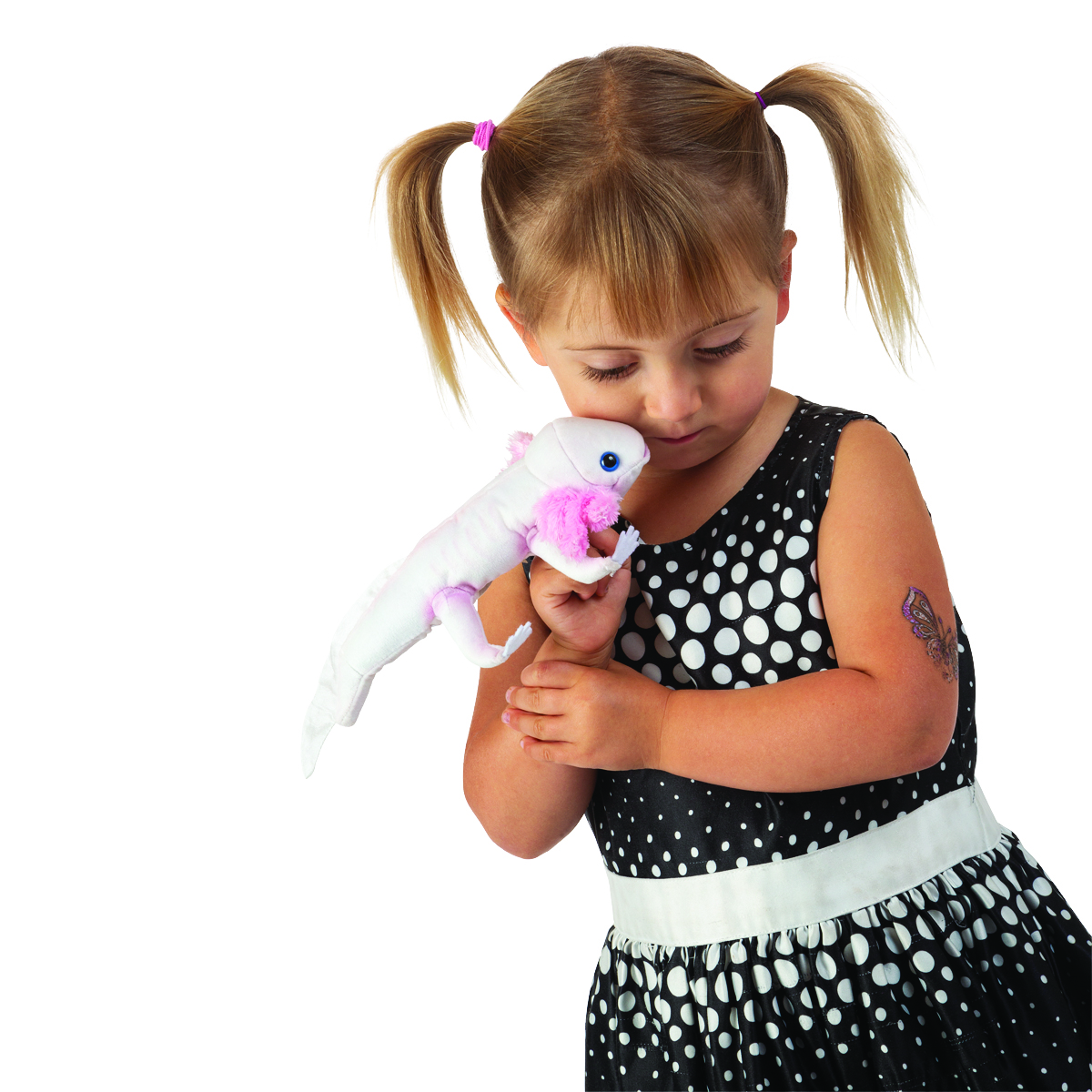 Folkmanis Large Axolotl, White Finger Puppet Folkmanis Large Axolotl, White Finger Puppet - Produktbild 7