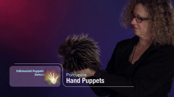 Folkmanis Handpuppe Stachelschwein Demo