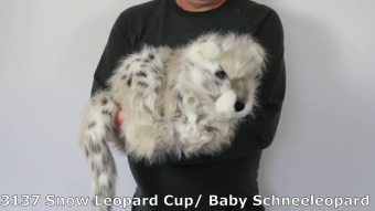 Folkmanis Handpuppe Baby Schneeleopard Demo