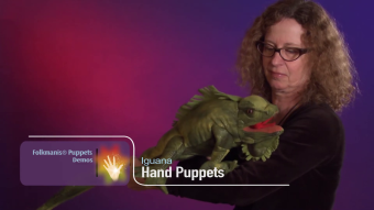 Folkmanis Handpuppe Leguan Demo