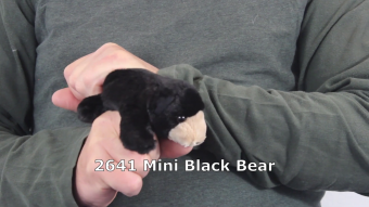 Folkmanis Mini Black Bear Finger Puppet Demo