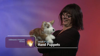 Folkmanis Wolf Pup Hand Puppet Demo