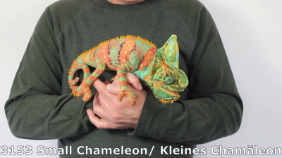 Folkmanis Handpuppe kleines Chamäleon Demo