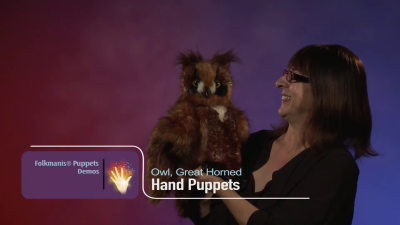 Folkmanis Great Horned Owl Hand Puppet Demo