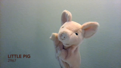 Folkmanis Little Pig Hand Puppet (Small Stage Puppet) Demo