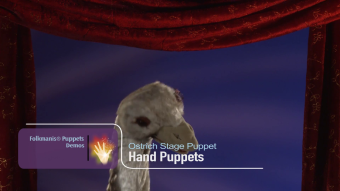 Folkmanis Ostrich Hand Puppet (Stage Puppet) Demo