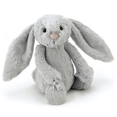 Jellycat Kuscheltier Hase - Bashful Silver Bunny Original (Plüschtier)