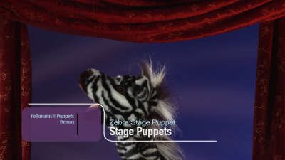 Folkmanis Handpuppe Zebra (Stage Puppet) Demo