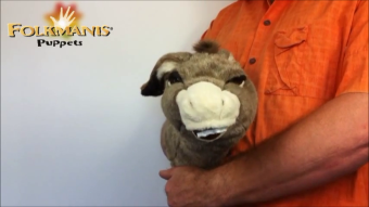 Folkmanis Handpuppe Esel (Stage Puppet) Demo 2