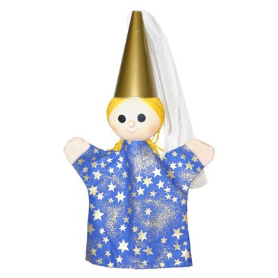 Punch and Judy Hand Puppet Midnight Fairy - munabo