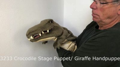 Folkmanis Crocodile Hand Puppet (Stage Puppet) Demo