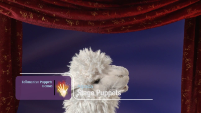 Folkmanis Handpuppe Alpaka (Stage Puppet) Demo