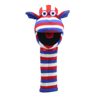 Monster-Sockenhandpuppe Sammy - mit Geräusch - Puppet Company