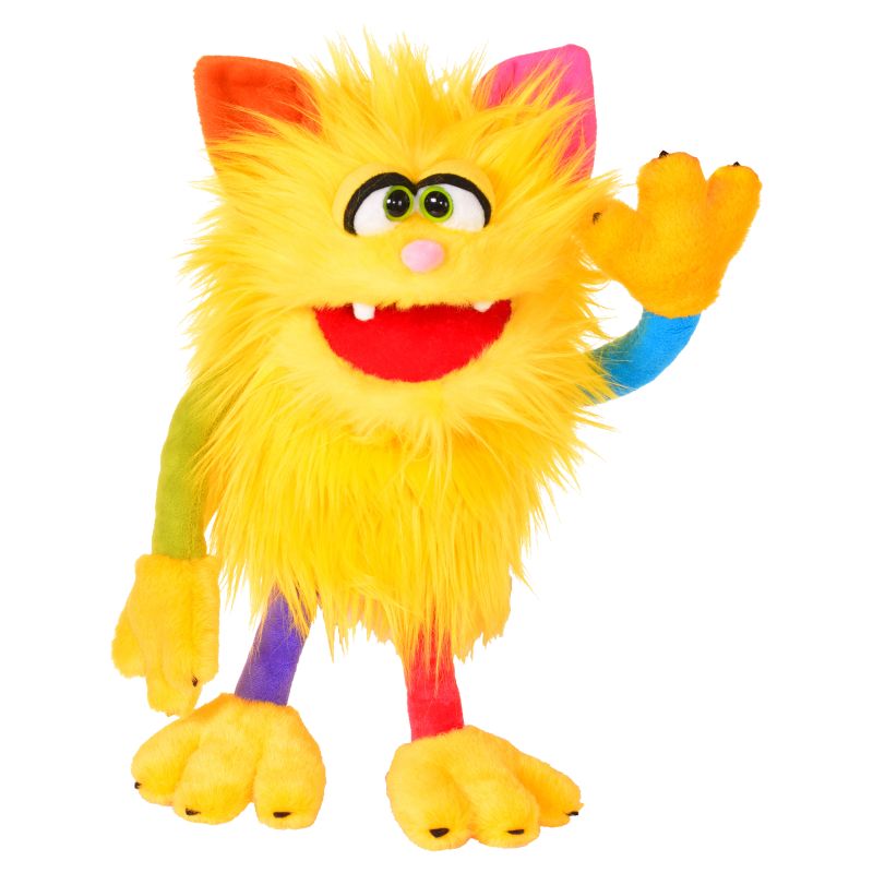 Malte, vertelpop Malte, handpop Malte, Living Puppets handpop Malte