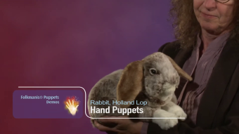 Folkmanis Handpuppe Hängeohr-Hase Demo
