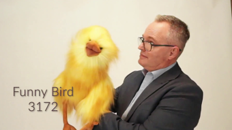 Folkmanis Handpuppe lustiger Vogel Demo 2