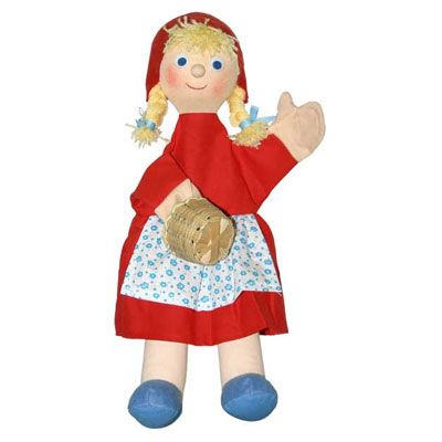 Kasperlepuppe Rotkäppchen (groß) - munabo Handpuppe