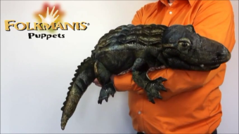 Folkmanis Handpuppe Amerikanischer Alligator Demo 2