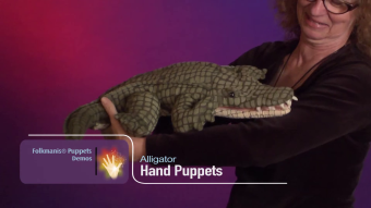Folkmanis Handpuppe Alligator Demo