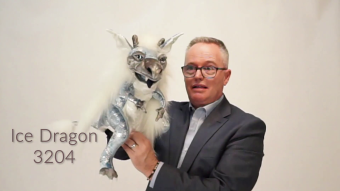 Folkmanis Ice Dragon Hand Puppet Demo