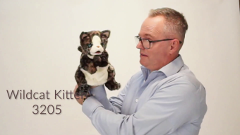 Folkmanis Wildcat Kitten Hand Puppet Demo