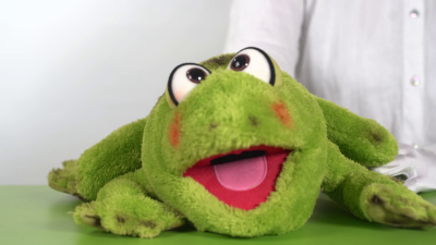 Video 1: Living Puppets hand puppet Rolf the frog