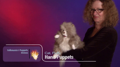 Folkmanis Handpuppe pummelige Katze Demo