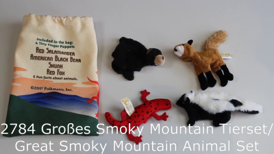 Folkmanis Great Smoky Mountains Animal Set Finger Puppets Demo