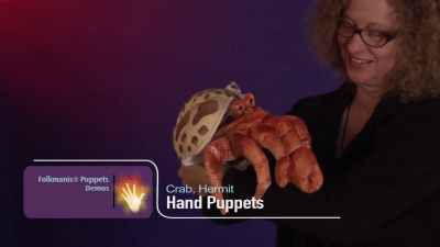 Folkmanis Handpuppe Einsiedlerkrebs Demo