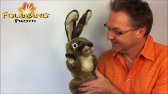 Folkmanis Jack Rabbit Finger Puppet- Boutique Planète Bébé Folkmanis Jack Rabbit Finger Puppet- Boutique Planète Bébé