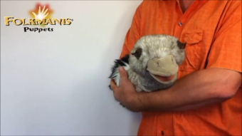 Folkmanis Ostrich Hand Puppet (Stage Puppet) Demo 2