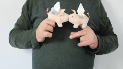 Video 1: Folkmanis Fingerpuppe mini Schwein mit Flügeln