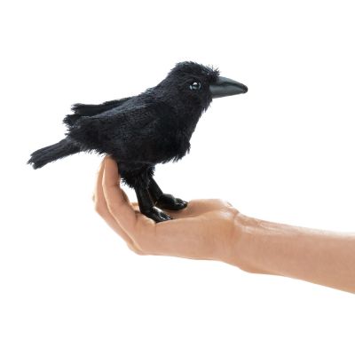 Folkmanis Fingerpuppe mini Rabe