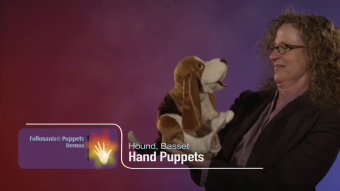 Folkmanis Basset Hound Hand Puppet Demo