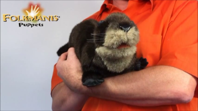 Folkmanis River Otter Hand Puppet Demo 2