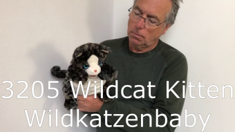 Folkmanis Wildcat Kitten Hand Puppet Demo 2