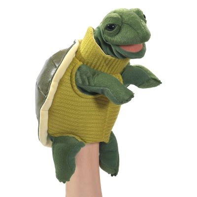 Folkmanis Handpuppe Schildkröte mit Rollkragen