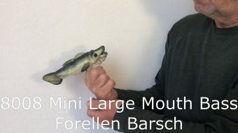 Folkmanis Mini Largemouth Bass Finger Puppet Demo 2
