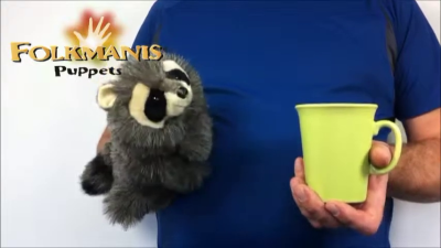 Folkmanis Handpuppe Baby Waschbär Demo 2