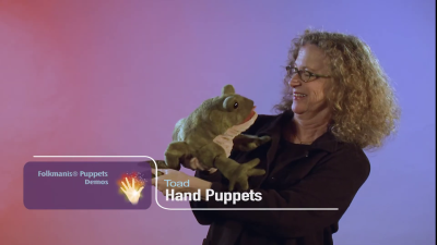Folkmanis Handpuppe Kröte Demo