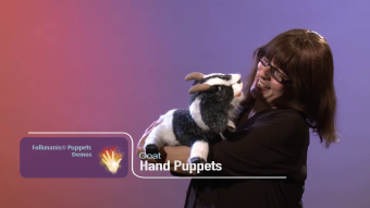 Folkmanis Handpuppe Ziege Demo